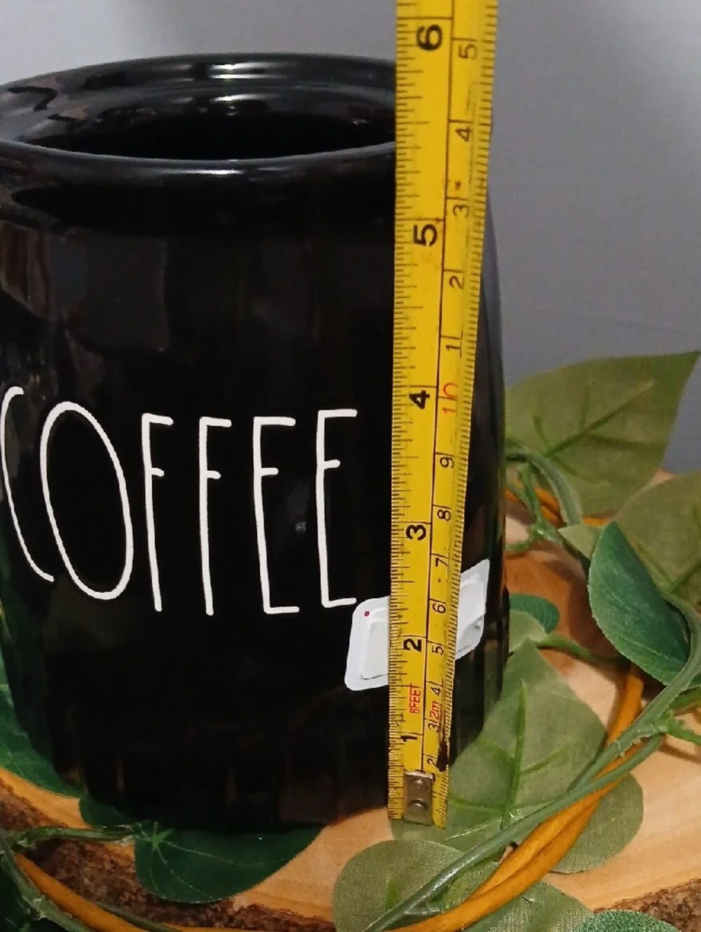 NEW 2026! Rae Dunn Black Coffee Canister with White COFFEE Lettering NWT